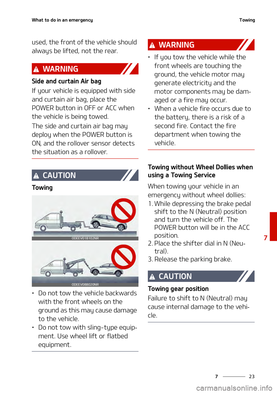 KIA NIRO EV 2021  Owners Manual ��
�
�
�8�I�B�U��U�P��E�P��J�O��B�O��F�N�F�S�H�F�O�D�Z�5�P�X�J�O�H
�V�T�F�E�
��U�I�F��G�S�P�O�U��P�G��U�I�F��W�F�I�J�D�M�F��T�I�P�V�M�E�
�B�M�X�B�Z�T��C�F��M�J�G�U�F�E�
��O�P�U��U�