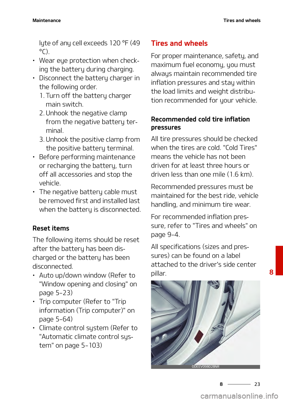 KIA NIRO EV 2021  Owners Manual ��
�
�
�.�B�J�O�U�F�O�B�O�D�F�5�J�S�F�T��B�O�E��X�I�F�F�M�T
�M�Z�U�F��P�G��B�O�Z��D�F�M�M��F�Y�D�F�F�E�T�����F