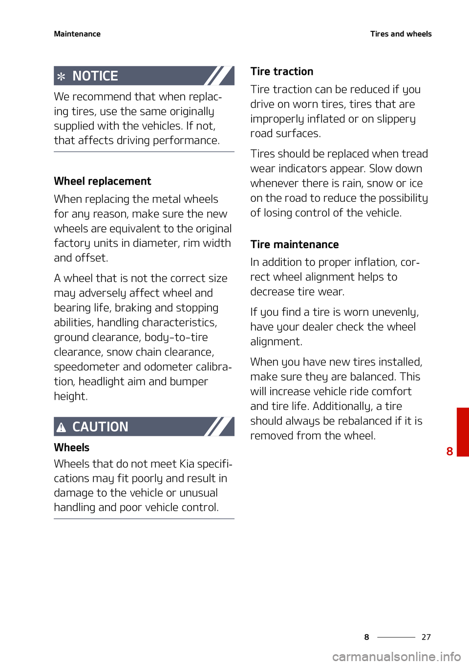 KIA NIRO EV 2021  Owners Manual ��
�
�
�.�B�J�O�U�F�O�B�O�D�F�5�J�S�F�T��B�O�E��X�I�F�F�M�T
�/�0�5�*�$�&
�8�F��S�F�D�P�N�N�F�O�E��U�I�B�U��X�I�F�O��S�F�Q�M�B�D-
�J�O�H��U�J�S�F�T�
��V�T�F��U�I�F��T�B�N�F��P�S�J�H�J�O�