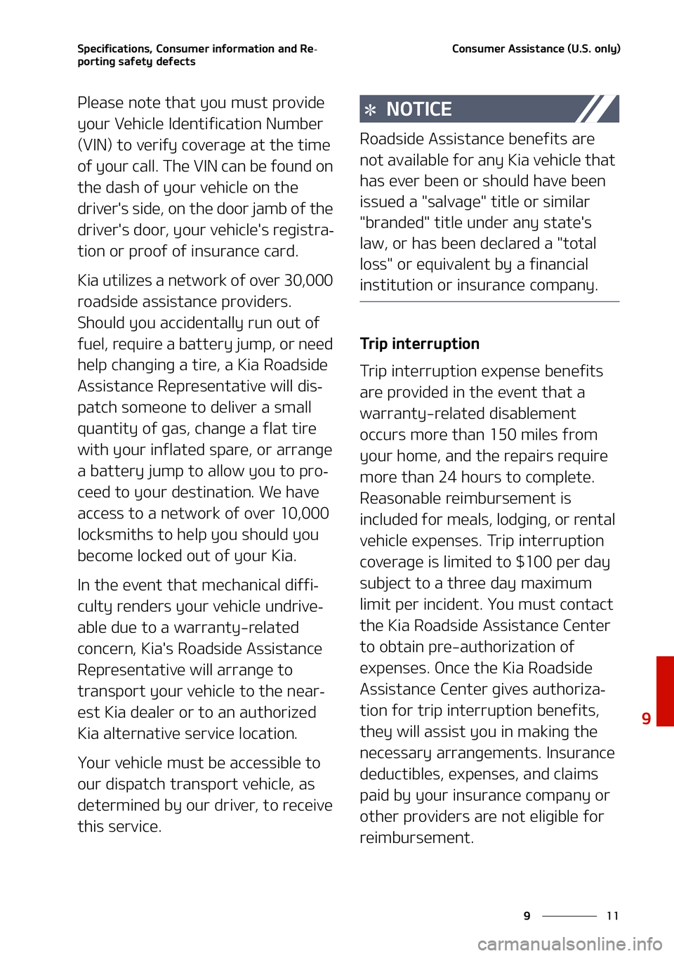 KIA NIRO EV 2021  Owners Manual ��
�
�
�4�Q�F�D�J�G�J�D�B�U�J�P�O�T�
��$�P�O�T�V�N�F�S��J�O�G�P�S�N�B�U�J�P�O��B�O�E��3�F-
�Q�P�S�U�J�O�H��T�B�G�F�U�Z��E�F�G�F�D�U�T�$�P�O�T�V�N�F�S��"�T�T�J�T�U�B�O�D�F��	�6��4���P�O�