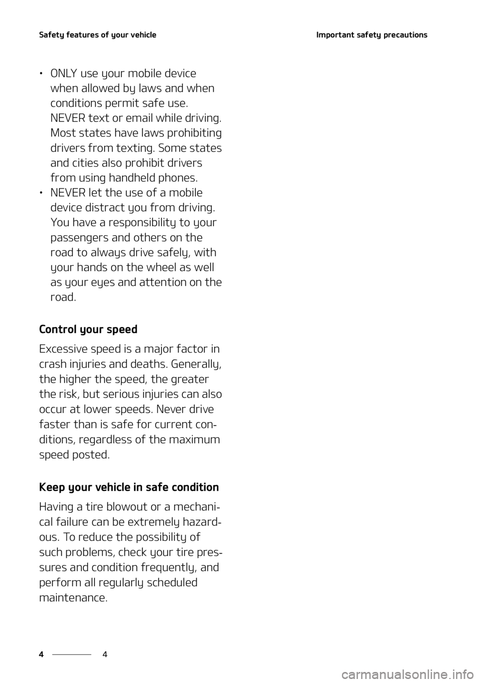 KIA NIRO EV 2021 Manual Online �4�B�G�F�U�Z��G�F�B�U�V�S�F�T��P�G��Z�P�V�S��W�F�I�J�D�M�F
�
�
�*�N�Q�P�S�U�B�O�U��T�B�G�F�U�Z��Q�S�F�D�B�V�U�J�P�O�T
LÜ �0�/�-�:��V�T�F��Z�P�V�S��N�P�C�J�M�F��E�F�W�J�D�F�
�X�I�F�O��B�
