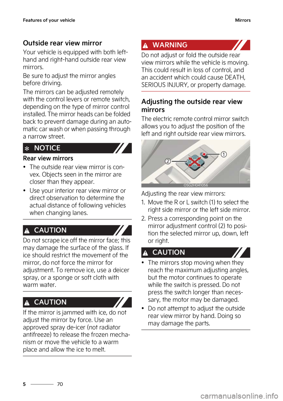 KIA NIRO 2023  Owners Manual ��F�B�U�V�S�F�T��P�G��Z�P�V�S��W�F�I�J�D�M�F
��
�
�.�J�S�S�P�S�T
�0�V�U�T�J�E�F��S�F�B�S��W�J�F�X��N�J�S�S�P�S
�:�P�V�S��W�F�I�J�D�M�F��J�T��F�R�V�J�Q�Q�F�E��X�J�U�I��C�P�U�I��M�F�G�U�