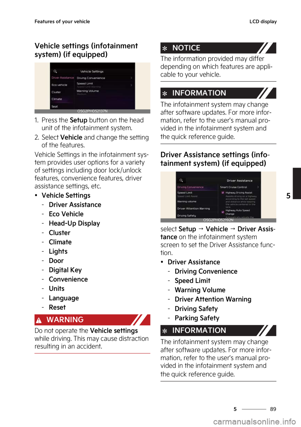 KIA NIRO 2023  Owners Manual ��
�
�
��F�B�U�V�S�F�T��P�G��Z�P�V�S��W�F�I�J�D�M�F�-�$�%��E�J�T�Q�M�B�Z
�7�F�I�J�D�M�F��T�F�U�U�J�O�H�T��	�J�O�G�P�U�B�J�O�N�F�O�U�
�T�Z�T�U�F�N�
��	�J�G��F�R�V�J�Q�Q�F�E�

�� �1�S�F�