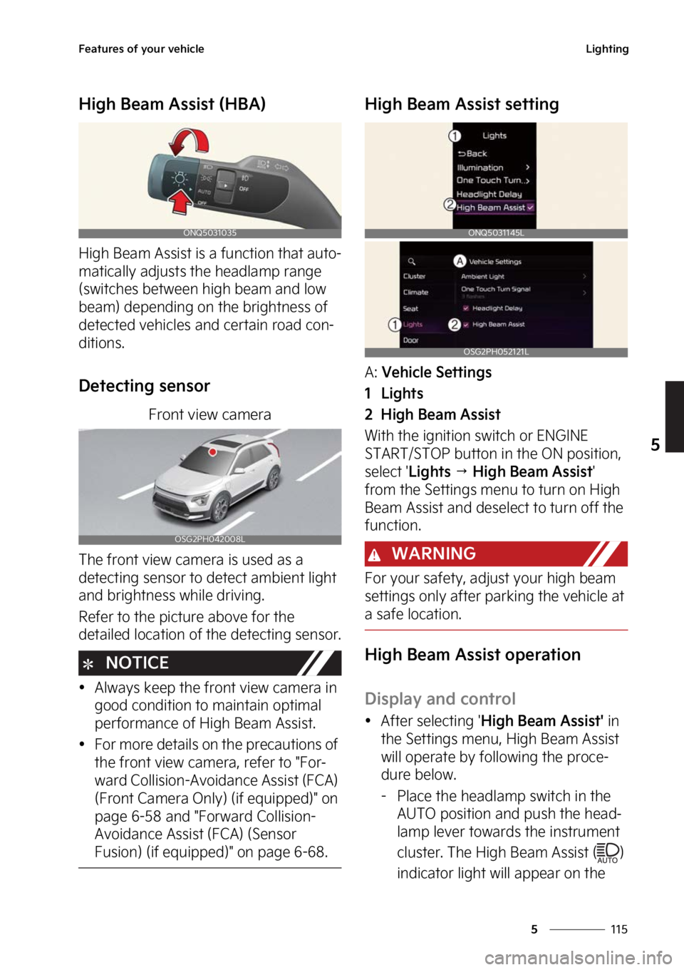 KIA NIRO 2023  Owners Manual ���
�
�
��F�B�U�V�S�F�T��P�G��Z�P�V�S��W�F�I�J�D�M�F�-�J�H�I�U�J�O�H
�)�J�H�I��#�F�B�N��"�T�T�J�T�U��	�)�#�"�

�)�J�H�I��#�F�B�N��"�T�T�J�T�U��J�T��B��G�V�O�D�U�J�P�O��U�I�B�U��B�V�