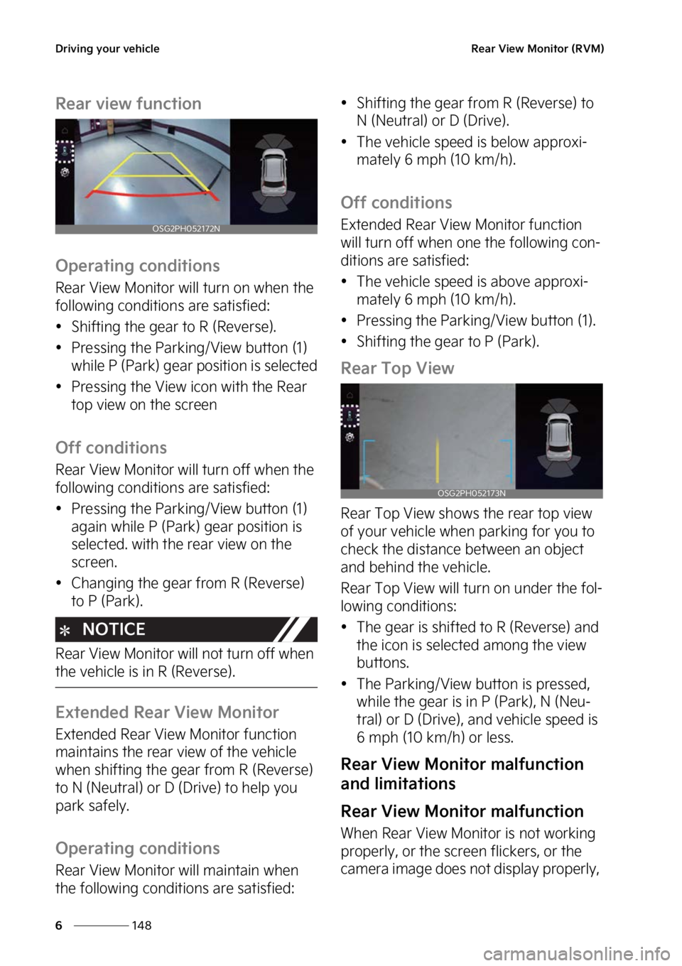 KIA NIRO 2023  Owners Manual �%�S�J�W�J�O�H��Z�P�V�S��W�F�I�J�D�M�F
���
�
�3�F�B�S��7�J�F�X��.�P�O�J�U�P�S��	�3�7�.�

�3�F�B�S��W�J�F�X��G�V�O�D�U�J�P�O
�0�Q�F�S�B�U�J�O�H��D�P�O�E�J�U�J�P�O�T
�3�F�B�S��7�J�F�X��.�P