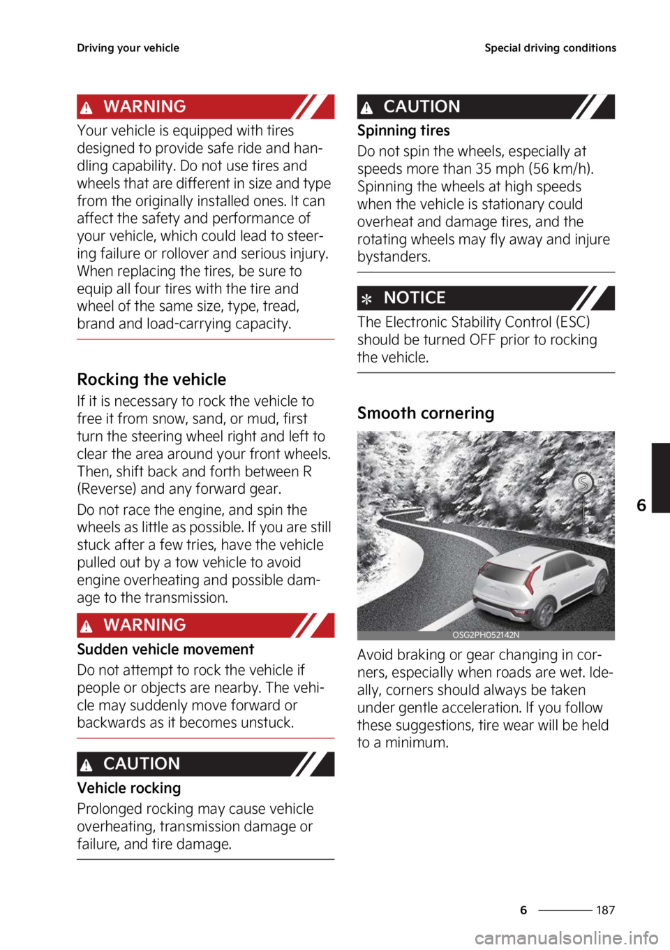 KIA NIRO 2023  Owners Manual ���
�
�
�%�S�J�W�J�O�H��Z�P�V�S��W�F�I�J�D�M�F�4�Q�F�D�J�B�M��E�S�J�W�J�O�H��D�P�O�E�J�U�J�P�O�T
�8�"�3�/�*�/�(
�:�P�V�S��W�F�I�J�D�M�F��J�T��F�R�V�J�Q�Q�F�E��X�J�U�I��U�J�S�F�T�
�E�F�T
