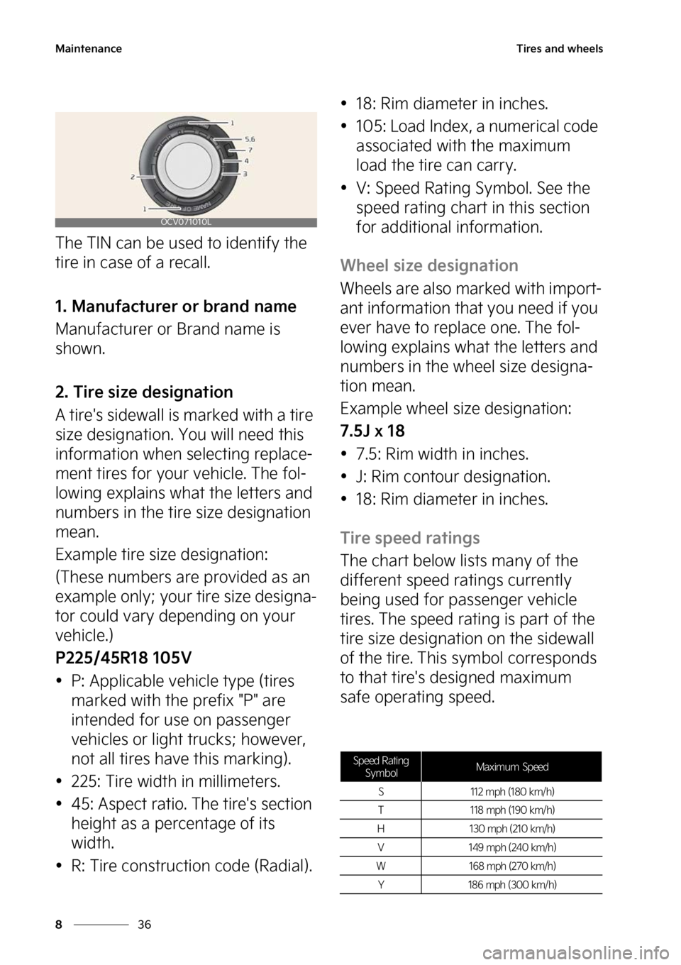 KIA NIRO 2023  Owners Manual �.�B�J�O�U�F�O�B�O�D�F
��
�
�5�J�S�F�T��B�O�E��X�I�F�F�M�T
�5�I�F��5�*�/��D�B�O��C�F��V�T�F�E��U�P��J�E�F�O�U�J�G�Z��U�I�F�
�U�J�S�F��J�O��D�B�T�F��P�G��B��S�F�D�B�M�M�
����.�B�O
