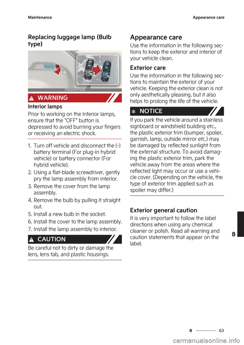 KIA NIRO 2023  Owners Manual ��
�
�
�.�B�J�O�U�F�O�B�O�D�F�"�Q�Q�F�B�S�B�O�D�F��D�B�S�F
�3�F�Q�M�B�D�J�O�H��M�V�H�H�B�H�F��M�B�N�Q��	�#�V�M�C�
�U�Z�Q�F�

�8�"�3�/�*�/�(
�*�O�U�F�S�J�P�S��M�B�N�Q�T
�1�S�J�P�S��U�P��X�P