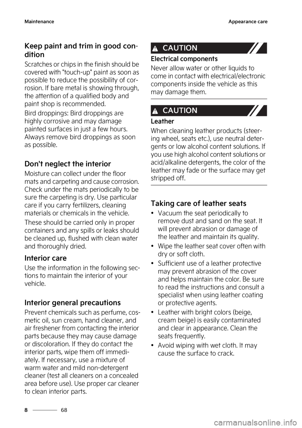 KIA NIRO 2023  Owners Manual �.�B�J�O�U�F�O�B�O�D�F
��
�
�"�Q�Q�F�B�S�B�O�D�F��D�B�S�F
�,�F�F�Q��Q�B�J�O�U��B�O�E��U�S�J�N��J�O��H�P�P�E��D�P�O-
�E�J�U�J�P�O
�4�D�S�B�U�D�I�F�T��P�S��D�I�J�Q�T��J�O��U�I�F��G�J�O�J�