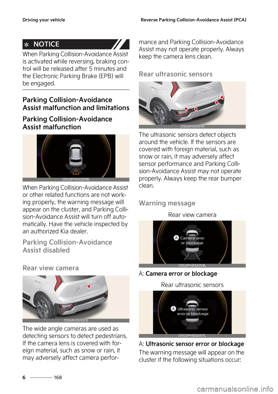KIA NIRO 2022  Owners Manual �%�S�J�W�J�O�H��Z�P�V�S��W�F�I�J�D�M�F
���
�
�3�F�W�F�S�T�F��1�B�S�L�J�O�H��$�P�M�M�J�T�J�P�O��"�W�P�J�E�B�O�D�F��"�T�T�J�T�U��	�1�$�"�

�/�0�5�*�$�&
�8�I�F�O��1�B�S�L�J�O�H��$�P�M�M�J�T�