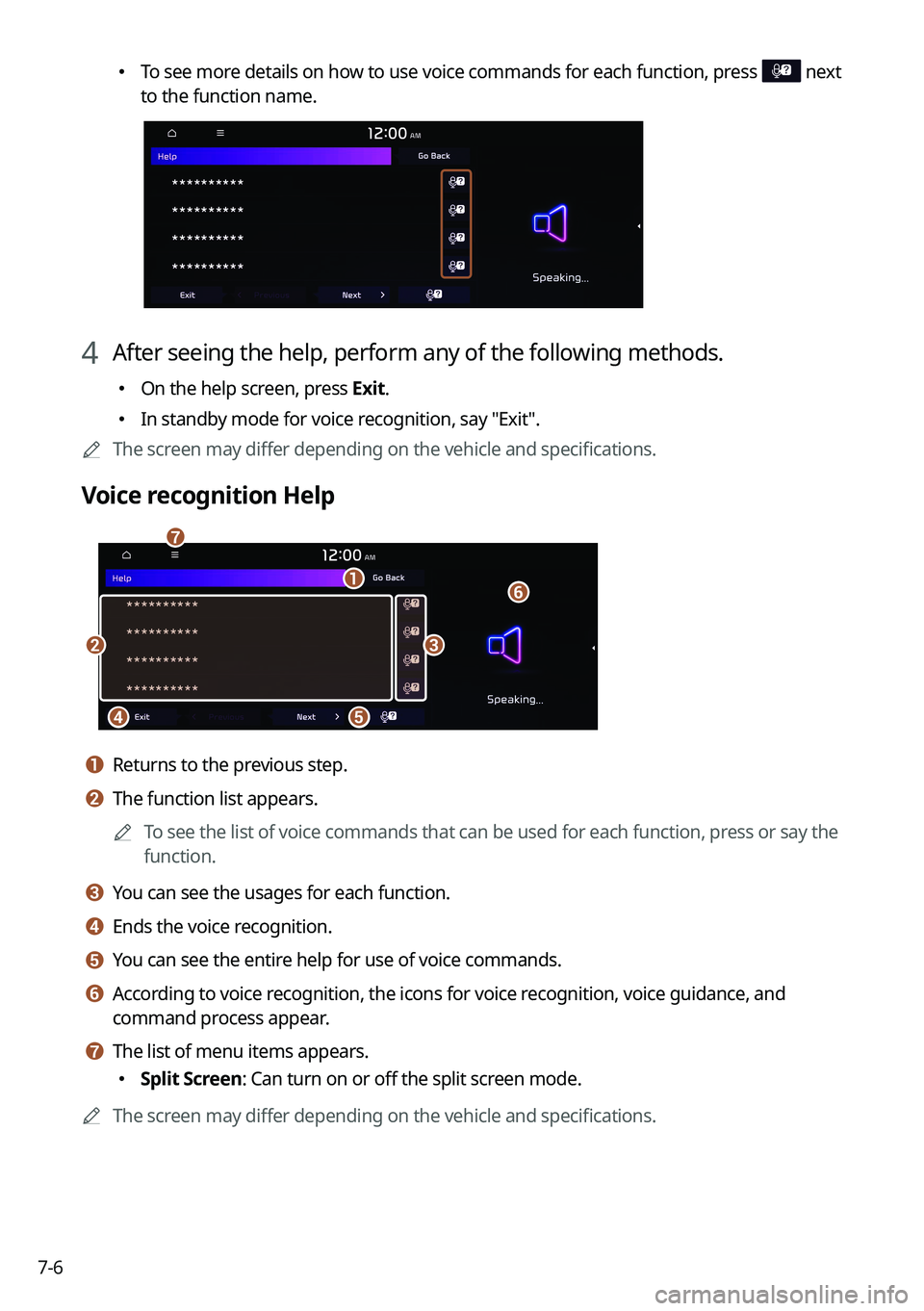 KIA NIRO 2022 Navigation System Quick Reference Guide 7-6
KIA NIRO 2022 Navigation System Quick Reference Guide 7-6