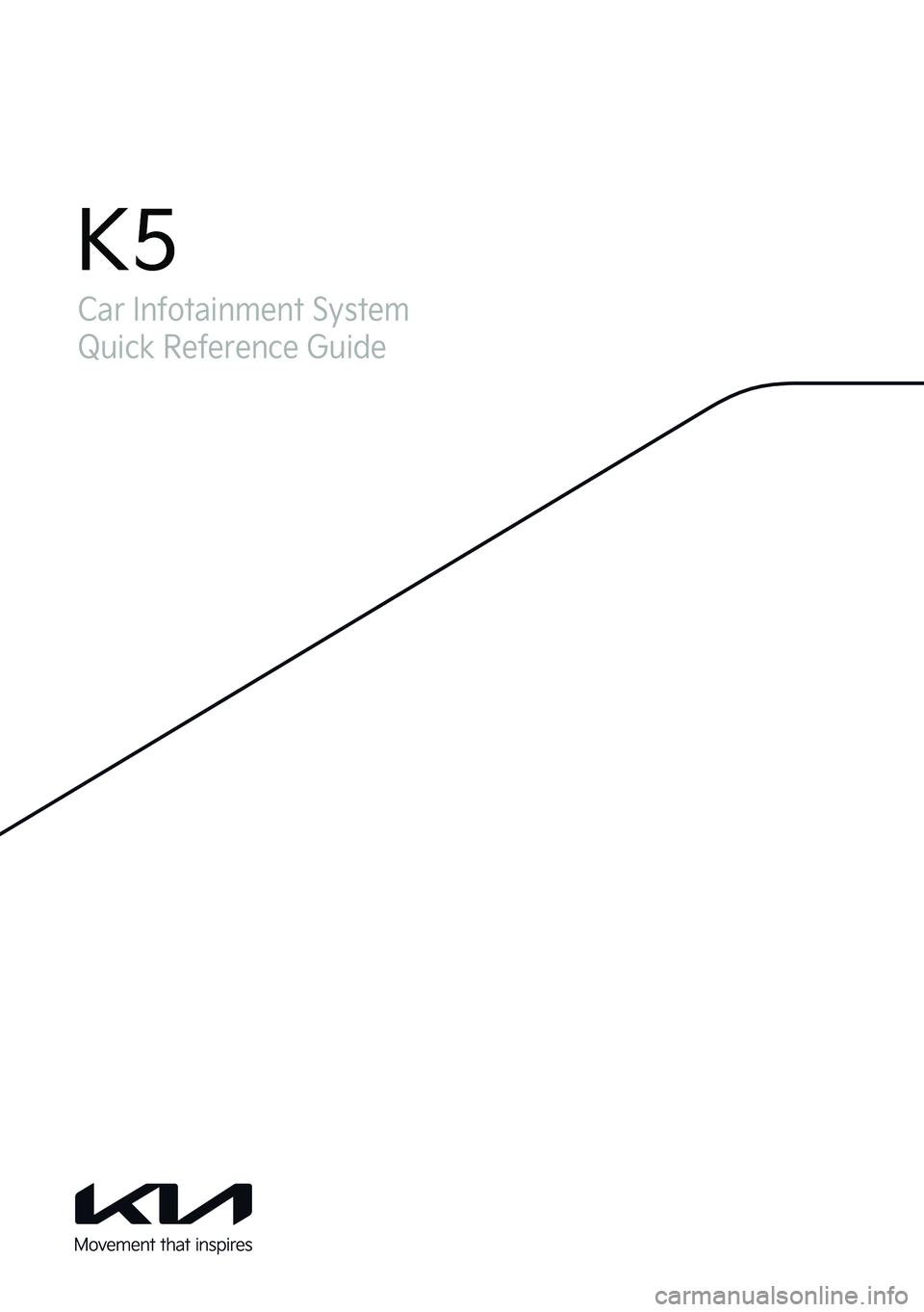 manual transmission KIA K5 2023 Navigation System Quick Reference Guide