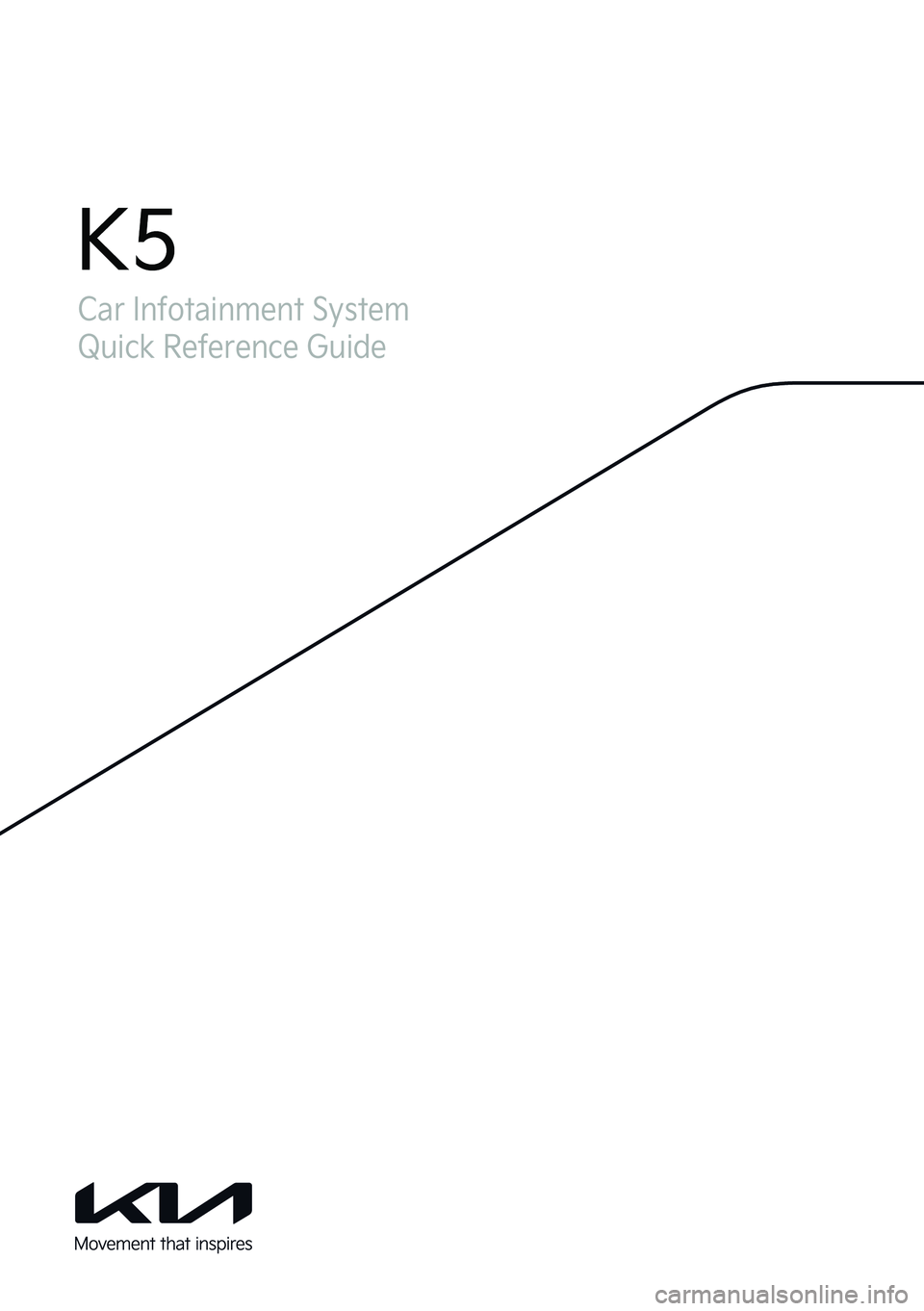 KIA K5 2023  Navigation System Quick Reference Guide Car Infotainment System
Quick Reference Guide
K5  