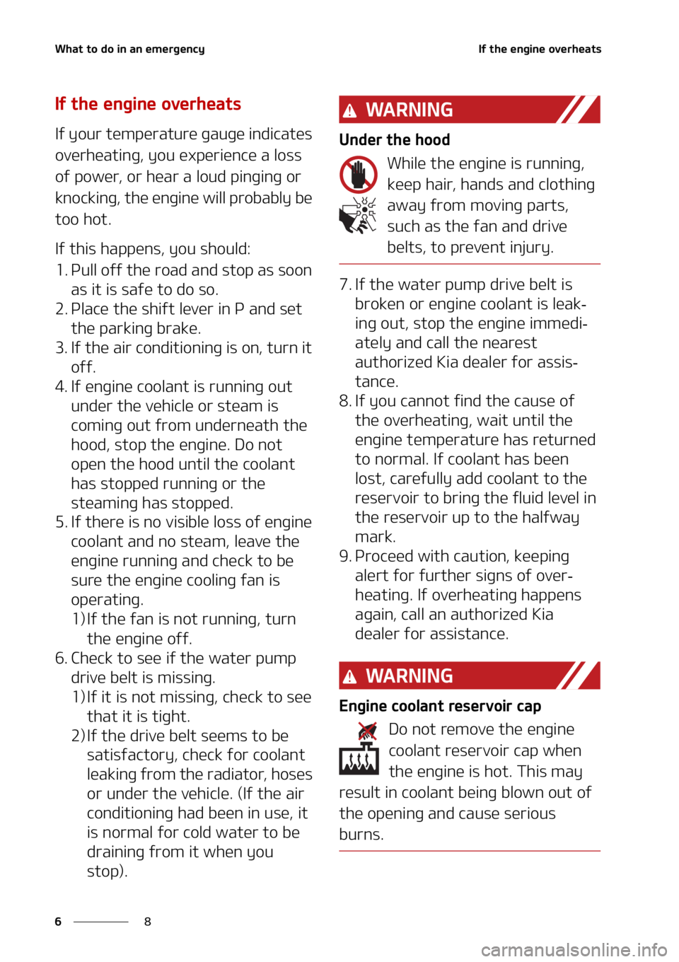 KIA K5 2021  Owners Manual �8�I�B�U��U�P��E�P��J�O��B�O��F�N�F�S�H�F�O�D�Z
�
�
�*�G��U�I�F��F�O�H�J�O�F��P�W�F�S�I�F�B�U�T
�*�G��U�I�F��F�O�H�J�O�F��P�W�F�S�I�F�B�U�T
�*�G��Z�P�V�S��U�F�N�Q�F�S�B�U�V�S�F��H�B�V�