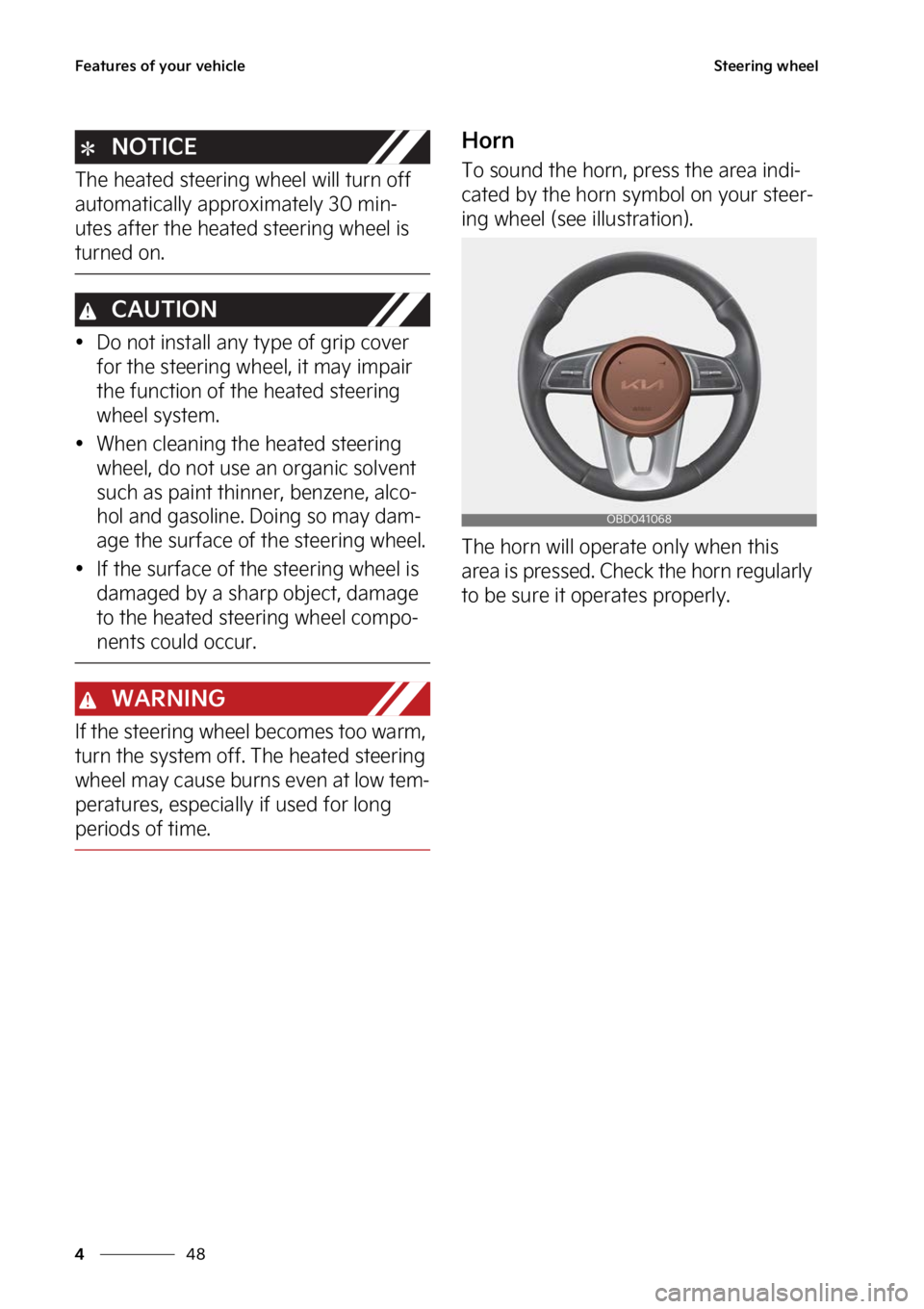 KIA FORTE 2023  Owners Manual ��F�B�U�V�S�F�T��P�G��Z�P�V�S��W�F�I�J�D�M�F
��
�
�4�U�F�F�S�J�O�H��X�I�F�F�M
�/�0�5�*�$�&
�5�I�F��I�F�B�U�F�E��T�U�F�F�S�J�O�H��X�I�F�F�M��X�J�M�M��U�V�S�O��P�G�G�
�B�V�U�P�N�B�U�J�D�B