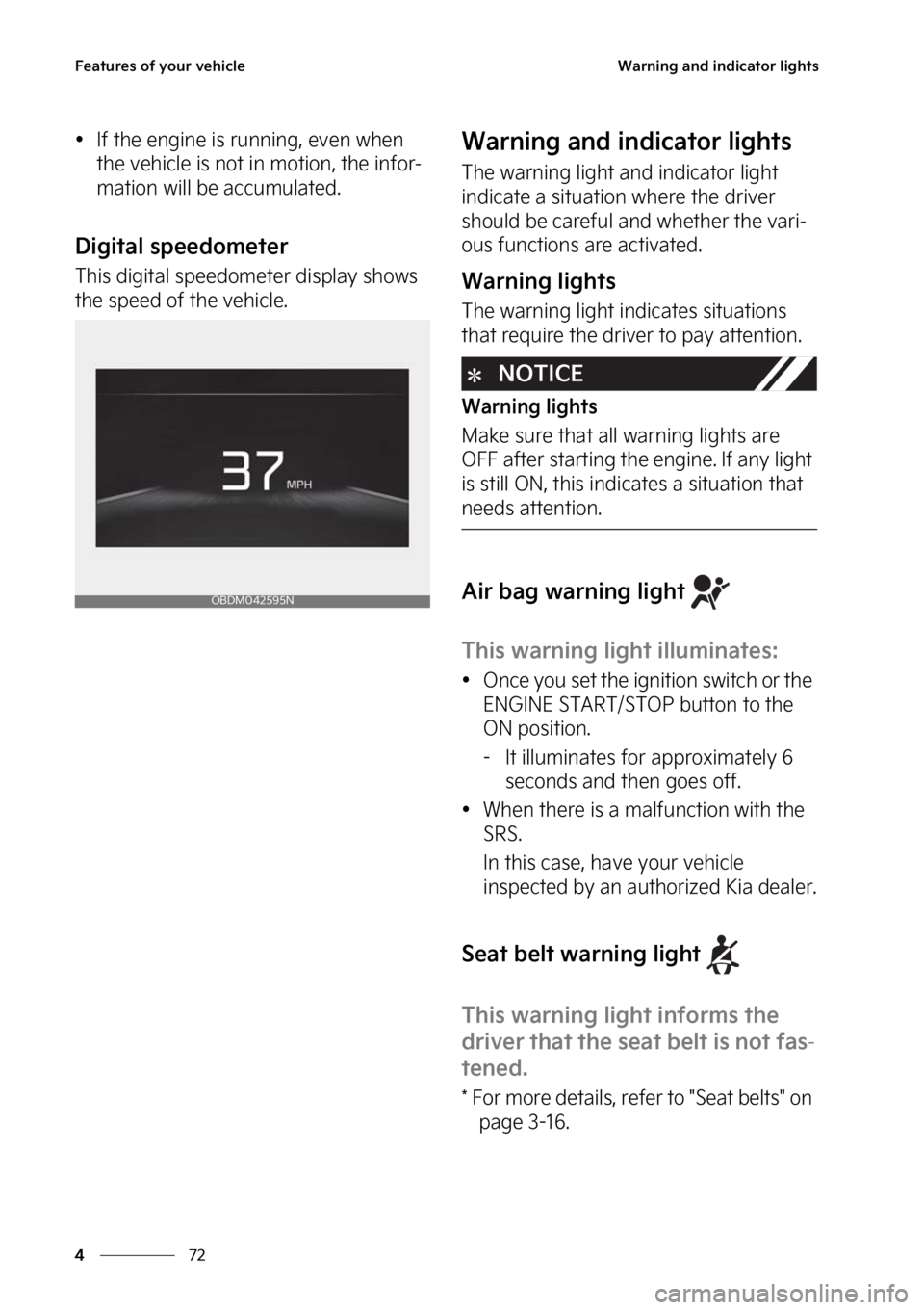KIA FORTE 2023  Owners Manual ��F�B�U�V�S�F�T��P�G��Z�P�V�S��W�F�I�J�D�M�F
��
�
�8�B�S�O�J�O�H��B�O�E��J�O�E�J�D�B�U�P�S��M�J�H�I�U�T
