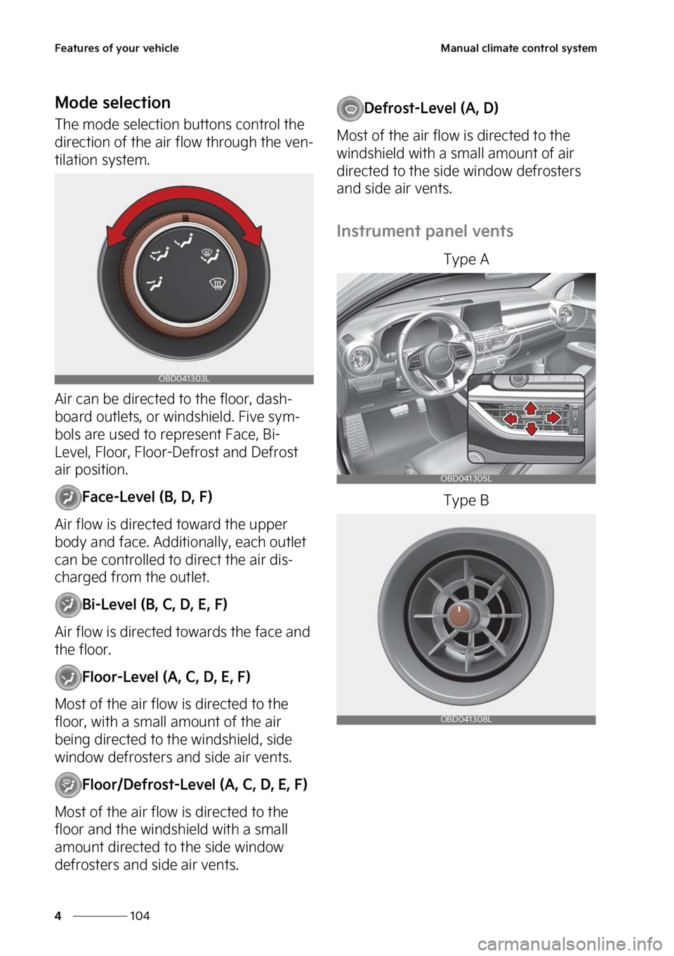 KIA FORTE 2023  Owners Manual ��F�B�U�V�S�F�T��P�G��Z�P�V�S��W�F�I�J�D�M�F
���
�
�.�B�O�V�B�M��D�M�J�N�B�U�F��D�P�O�U�S�P�M��T�Z�T�U�F�N
�.�P�E�F��T�F�M�F�D�U�J�P�O
�5�I�F��N�P�E�F��T�F�M�F�D�U�J�P�O��C�V�U�U�P�O�T�