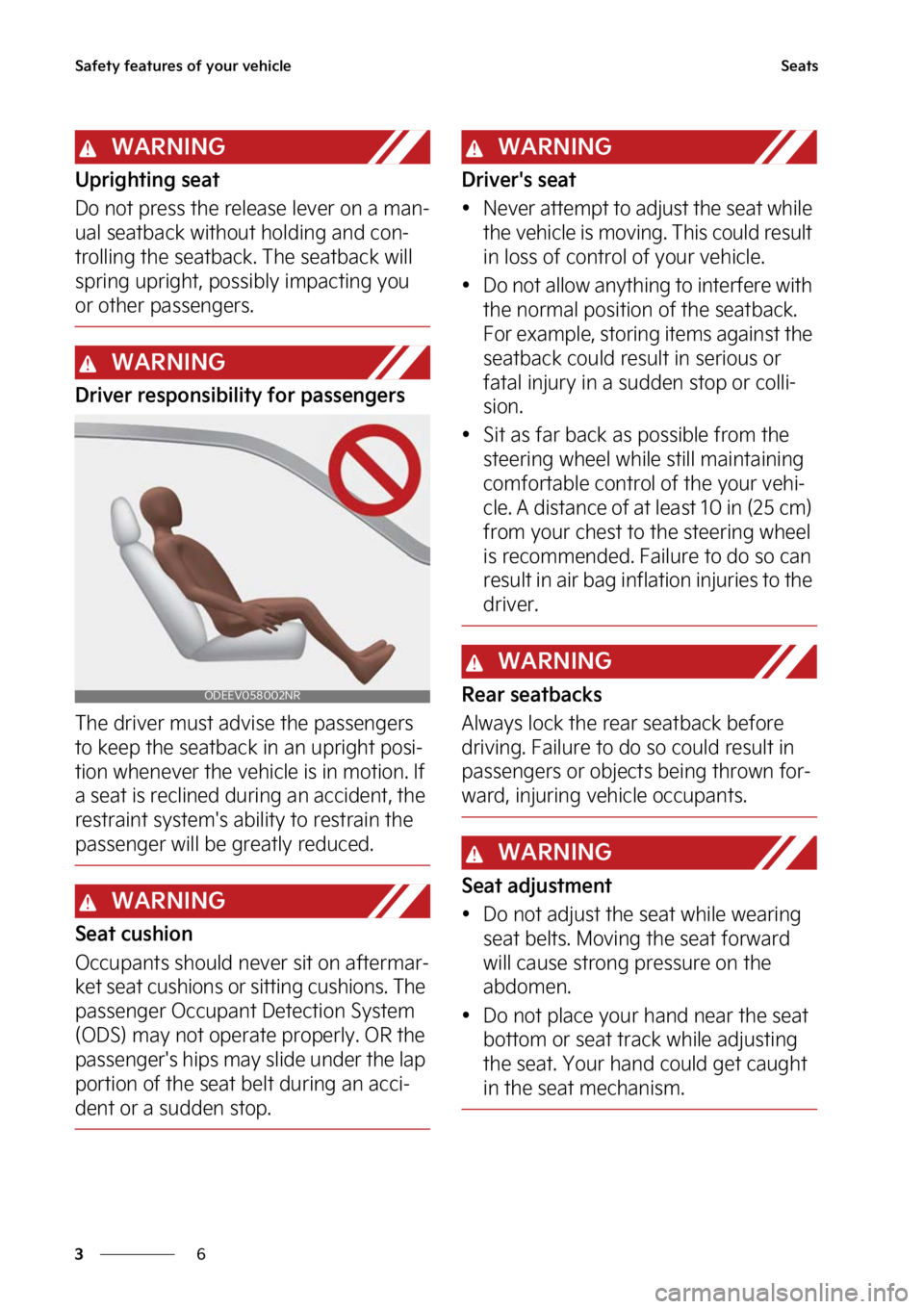 KIA FORTE 2023 Owners Manual �4�B�G�F�U�Z��G�F�B�U�V�S�F�T��P�G��Z�P�V�S��W�F�I�J�D�M�F
�
�
�4�F�B�U�T
�8�"�3�/�*�/�(
�6�Q�S�J�H�I�U�J�O�H��T�F�B�U
�%�P��O�P�U��Q�S�F�T�T��U�I�F��S�F�M�F�B�T�F��M�F�W�F�S��P�O��B��N