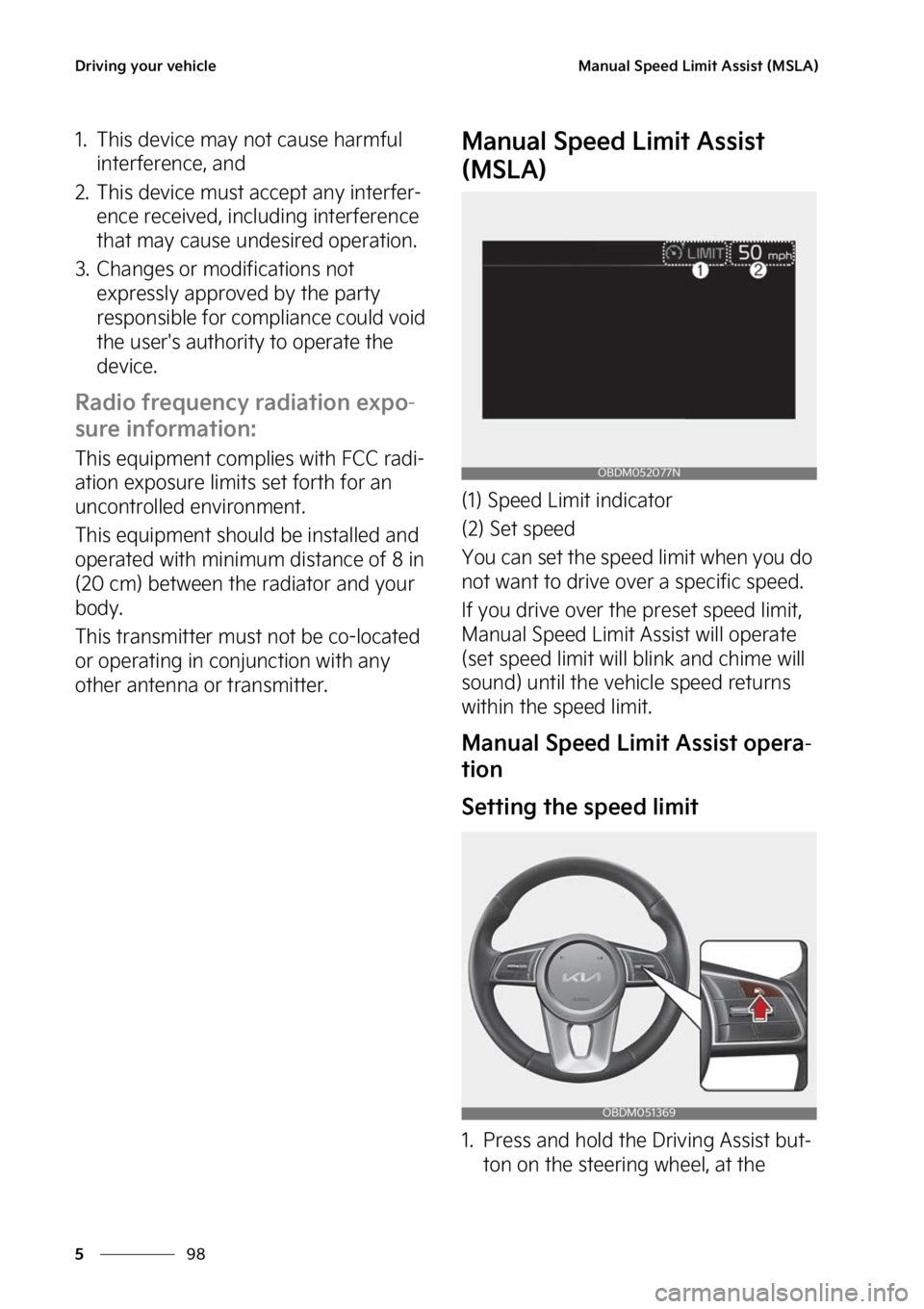 KIA FORTE 2023  Owners Manual �%�S�J�W�J�O�H��Z�P�V�S��W�F�I�J�D�M�F
��
�
�.�B�O�V�B�M��4�Q�F�F�E��-�J�N�J�U��"�T�T�J�T�U��	�.�4�-�"�

�� �5�I�J�T��E�F�W�J�D�F��N�B�Z��O�P�U��D�B�V�T�F��I�B�S�N�G�V�M�
�J�O�U�F�S�G