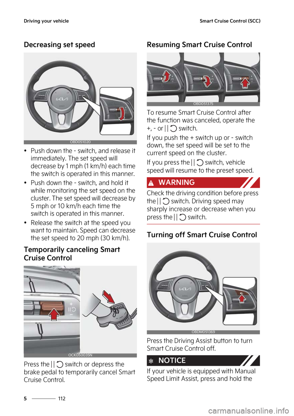 KIA FORTE 2023  Owners Manual �%�S�J�W�J�O�H��Z�P�V�S��W�F�I�J�D�M�F
���
�
�4�N�B�S�U��$�S�V�J�T�F��$�P�O�U�S�P�M��	�4�$�$�

�%�F�D�S�F�B�T�J�O�H��T�F�U��T�Q�F�F�E
