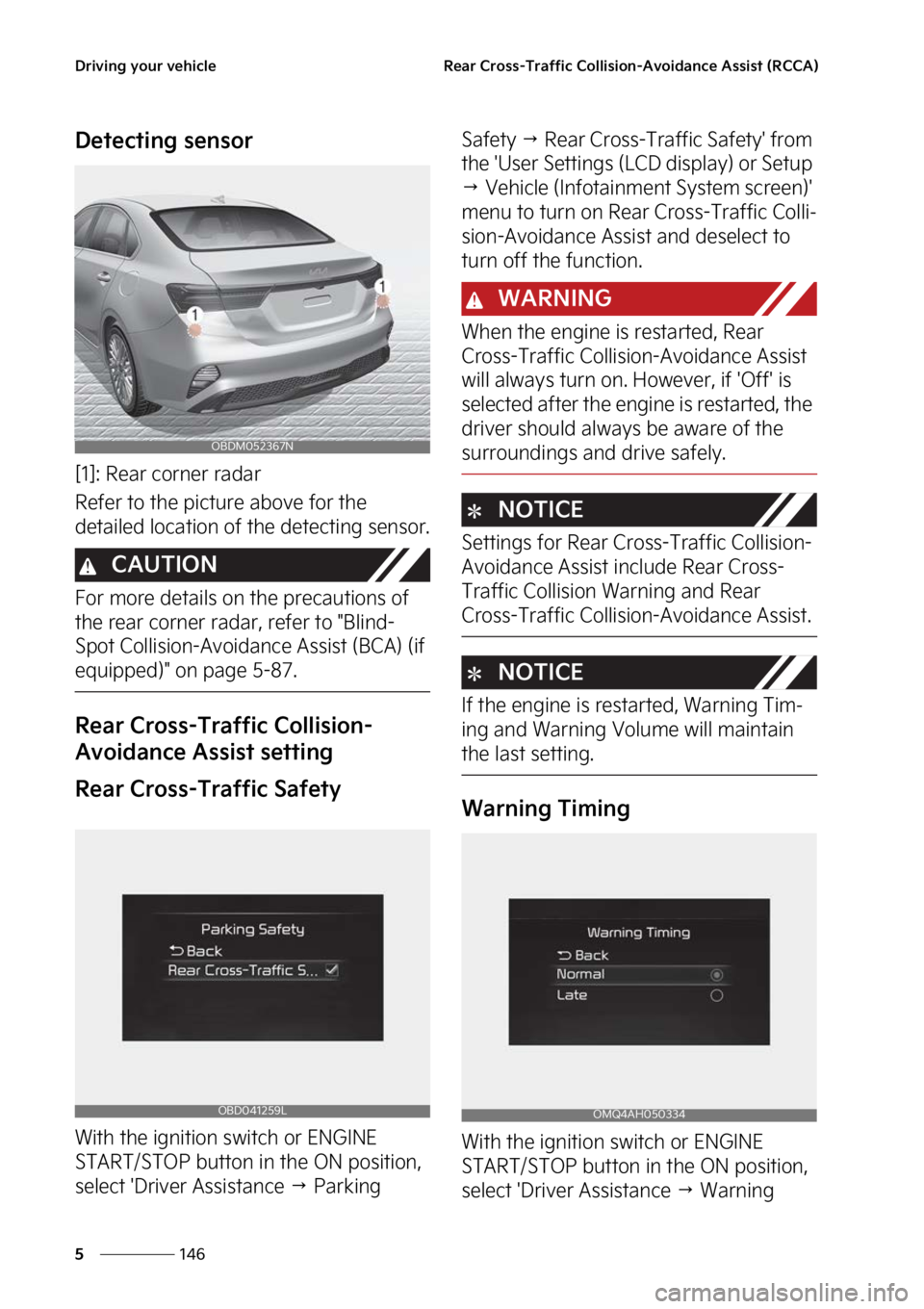 KIA FORTE 2023  Owners Manual �%�S�J�W�J�O�H��Z�P�V�S��W�F�I�J�D�M�F
���
�
�3�F�B�S��$�S�P�T�T��5�S�B�G�G�J�D��$�P�M�M�J�T�J�P�O��"�W�P�J�E�B�O�D�F��"�T�T�J�T�U��	�3�$�$�"�

�%�F�U�F�D�U�J�O�H��T�F�O�T�P�S
�<��>���