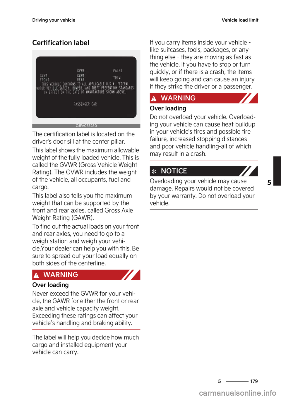 KIA FORTE 2023  Owners Manual ���
�
�
�%�S�J�W�J�O�H��Z�P�V�S��W�F�I�J�D�M�F�7�F�I�J�D�M�F��M�P�B�E��M�J�N�J�U
�$�F�S�U�J�G�J�D�B�U�J�P�O��M�B�C�F�M
�5�I�F��D�F�S�U�J�G�J�D�B�U�J�P�O��M�B�C�F�M��J�T��M�P�D�B�U�F�E��