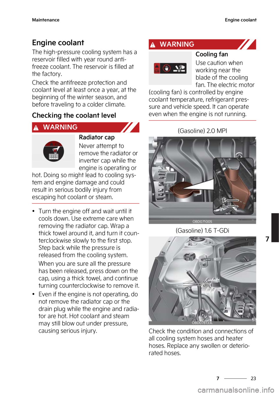 KIA FORTE 2023  Owners Manual ��
�
�
�.�B�J�O�U�F�O�B�O�D�F�&�O�H�J�O�F��D�P�P�M�B�O�U
�&�O�H�J�O�F��D�P�P�M�B�O�U
�5�I�F��I�J�H�I��Q�S�F�T�T�V�S�F��D�P�P�M�J�O�H��T�Z�T�U�F�N��I�B�T��B�
�S�F�T�F�S�W�P�J�S��G�J�M�M�F