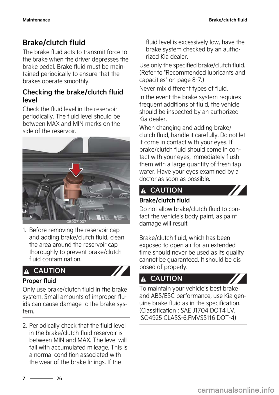KIA FORTE 2023  Owners Manual �.�B�J�O�U�F�O�B�O�D�F
��
�
�#�S�B�L�F��D�M�V�U�D�I��G�M�V�J�E
�#�S�B�L�F��D�M�V�U�D�I��G�M�V�J�E
�5�I�F��C�S�B�L�F��G�M�V�J�E��B�D�U�T��U�P��U�S�B�O�T�N�J�U��G�P�S�D�F��U�P�
�U�I�F��C