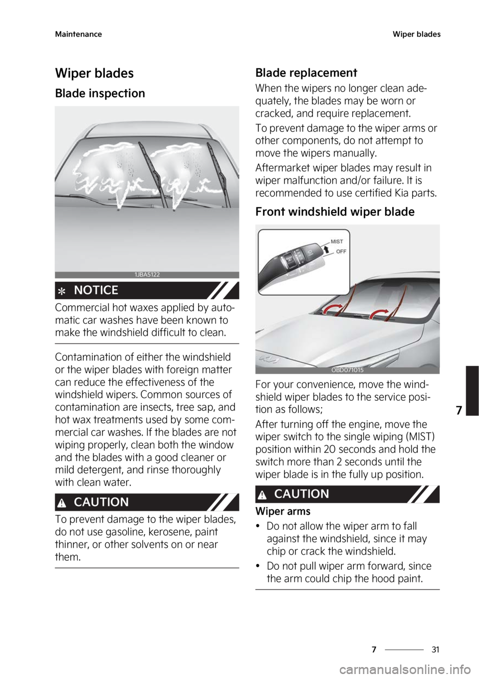KIA FORTE 2023  Owners Manual ��
�
�
�.�B�J�O�U�F�O�B�O�D�F�8�J�Q�F�S��C�M�B�E�F�T
�8�J�Q�F�S��C�M�B�E�F�T
�#�M�B�E�F��J�O�T�Q�F�D�U�J�P�O
�/�0�5�*�$�&
�$�P�N�N�F�S�D�J�B�M��I�P�U��X�B�Y�F�T��B�Q�Q�M�J�F�E��C�Z��B�V�U�
