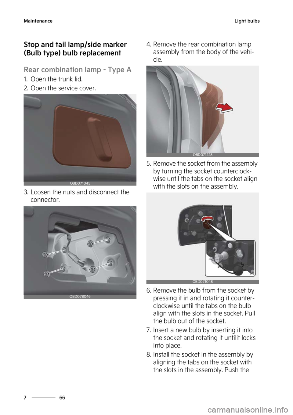 KIA FORTE 2023  Owners Manual �.�B�J�O�U�F�O�B�O�D�F
��
�
�-�J�H�I�U��C�V�M�C�T
�4�U�P�Q��B�O�E��U�B�J�M��M�B�N�Q��T�J�E�F��N�B�S�L�F�S�
�	�#�V�M�C��U�Z�Q�F�
��C�V�M�C��S�F�Q�M�B�D�F�N�F�O�U
�3�F�B�S��D�P�N�C�J�O�B�U