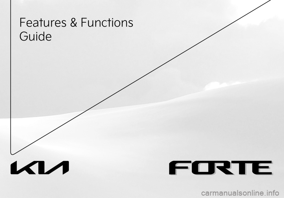 KIA FORTE 2023  Features and Functions Guide 