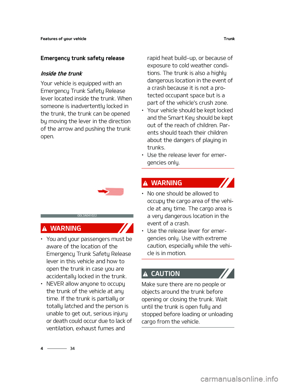 KIA FORTE 2022  Owners Manual ��F�B�U�V�S�F�T��P�G��Z�P�V�S��W�F�I�J�D�M�F
��
�
�5�S�V�O�L
�&�N�F�S�H�F�O�D�Z��U�S�V�O�L��T�B�G�F�U�Z��S�F�M�F�B�T�F
�*�O�T�J�E�F��U�I�F��U�S�V�O�L
�:�P�V�S��W�F�I�J�D�M�F��J�T��F�R�V