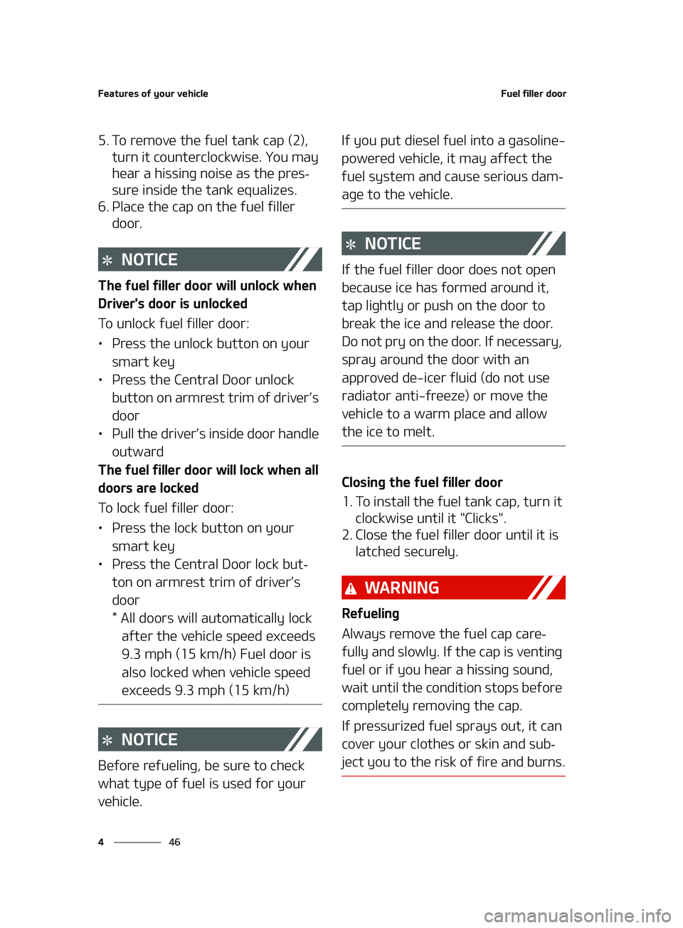 KIA FORTE 2022  Owners Manual ��F�B�U�V�S�F�T��P�G��Z�P�V�S��W�F�I�J�D�M�F
��
�
��V�F�M��G�J�M�M�F�S��E�P�P�S
�� �5�P��S�F�N�P�W�F��U�I�F��G�V�F�M��U�B�O�L��D�B�Q��	��
�
�
�U�V�S�O��J�U��D�P�V�O�U�F�S�D�M�P�D