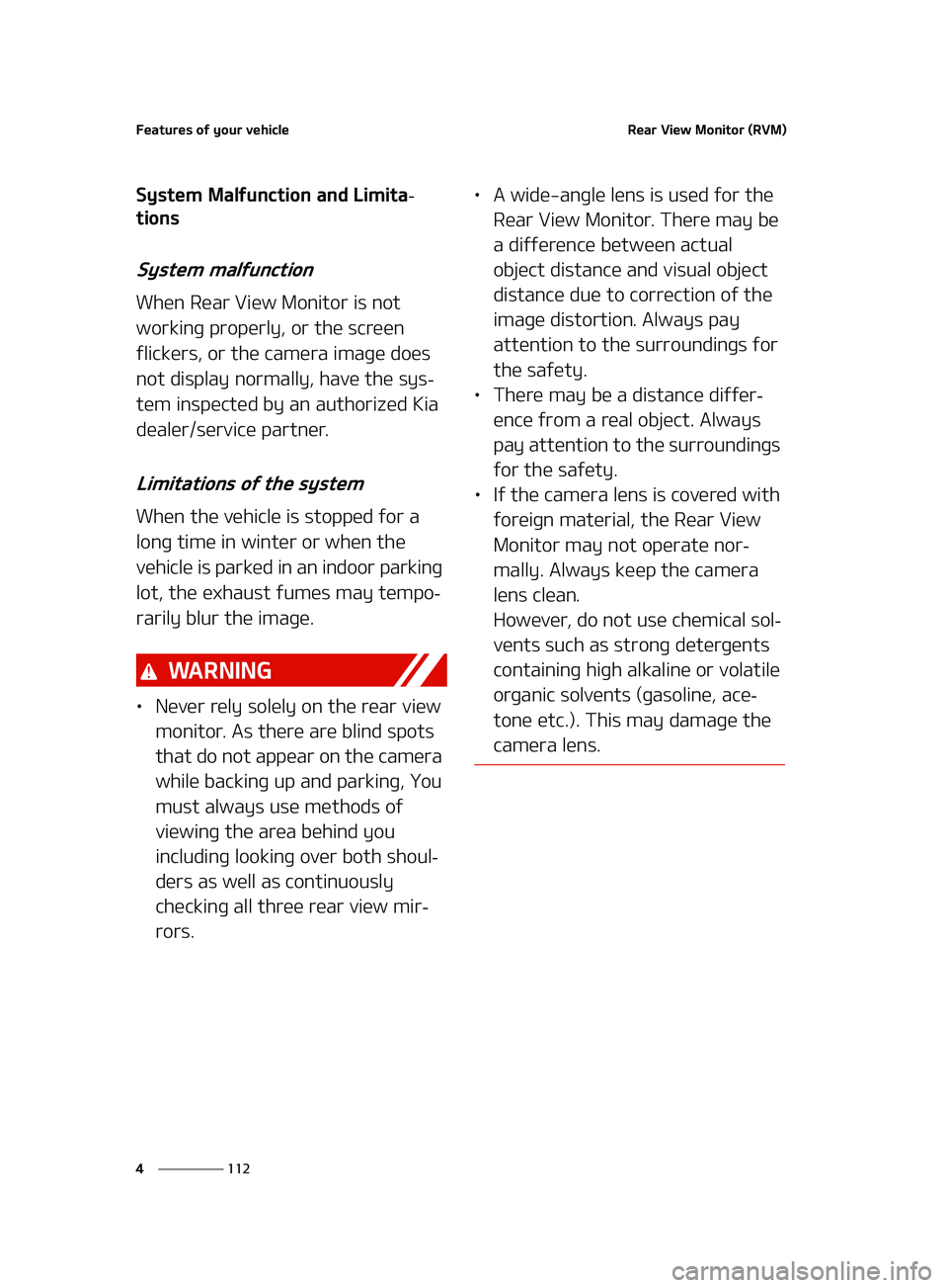 KIA FORTE 2022  Owners Manual ��F�B�U�V�S�F�T��P�G��Z�P�V�S��W�F�I�J�D�M�F
���
�
�3�F�B�S��7�J�F�X��.�P�O�J�U�P�S��	�3�7�.�

�4�Z�T�U�F�N��.�B�M�G�V�O�D�U�J�P�O��B�O�E��-�J�N�J�U�B-
�U�J�P�O�T
�4�Z�T�U�F�N��N�B�M�G�