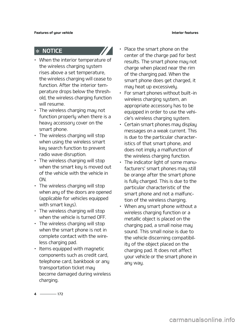 KIA FORTE 2022  Owners Manual ��F�B�U�V�S�F�T��P�G��Z�P�V�S��W�F�I�J�D�M�F
���
�
�*�O�U�F�S�J�P�S��G�F�B�U�V�S�F�T
�/�0�5�*�$�&
LÜ �8�I�F�O��U�I�F��J�O�U�F�S�J�P�S��U�F�N�Q�F�S�B�U�V�S�F��P�G�
�U�I�F��X�J�S�F�M�F�T