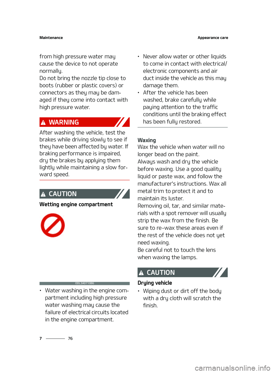 KIA FORTE 2022  Owners Manual �.�B�J�O�U�F�O�B�O�D�F
��
�
�"�Q�Q�F�B�S�B�O�D�F��D�B�S�F
�G�S�P�N��I�J�H�I��Q�S�F�T�T�V�S�F��X�B�U�F�S��N�B�Z�
�D�B�V�T�F��U�I�F��E�F�W�J�D�F��U�P��O�P�U��P�Q�F�S�B�U�F�
�O�P�S�N�B�M�M
