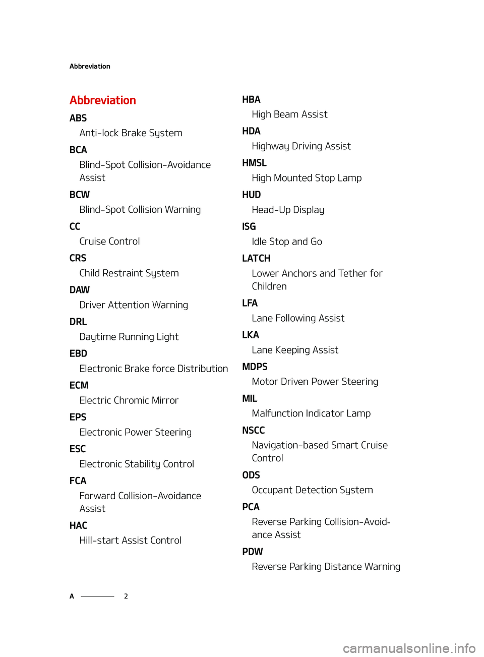 KIA FORTE 2022  Owners Manual �"�C�C�S�F�W�J�B�U�J�P�O
�
�"
�"�C�C�S�F�W�J�B�U�J�P�O
�"�#�4
�"�O�U�J��M�P�D�L��#�S�B�L�F��4�Z�T�U�F�N
�#�$�" �#�M�J�O�E��4�Q�P�U��$�P�M�M�J�T�J�P�O��"�W�P�J�E�B�O�D�F�
�"�T�T�J�T�U
�#�$�8 �#