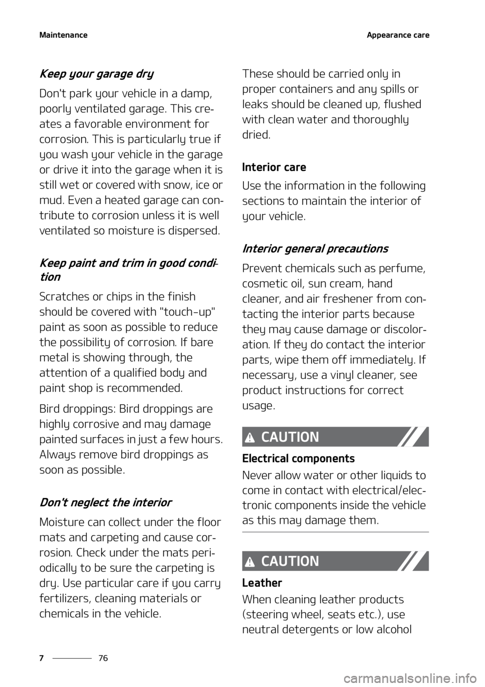 KIA FORTE 2021  Owners Manual �.�B�J�O�U�F�O�B�O�D�F
��
�
�"�Q�Q�F�B�S�B�O�D�F��D�B�S�F
�,�F�F�Q��Z�P�V�S��H�B�S�B�H�F��E�S�Z
�%�P�O��U��Q�B�S�L��Z�P�V�S��W�F�I�J�D�M�F��J�O��B��E�B�N�Q�
�
�Q�P�P�S�M�Z��W�F�O�U�J�M