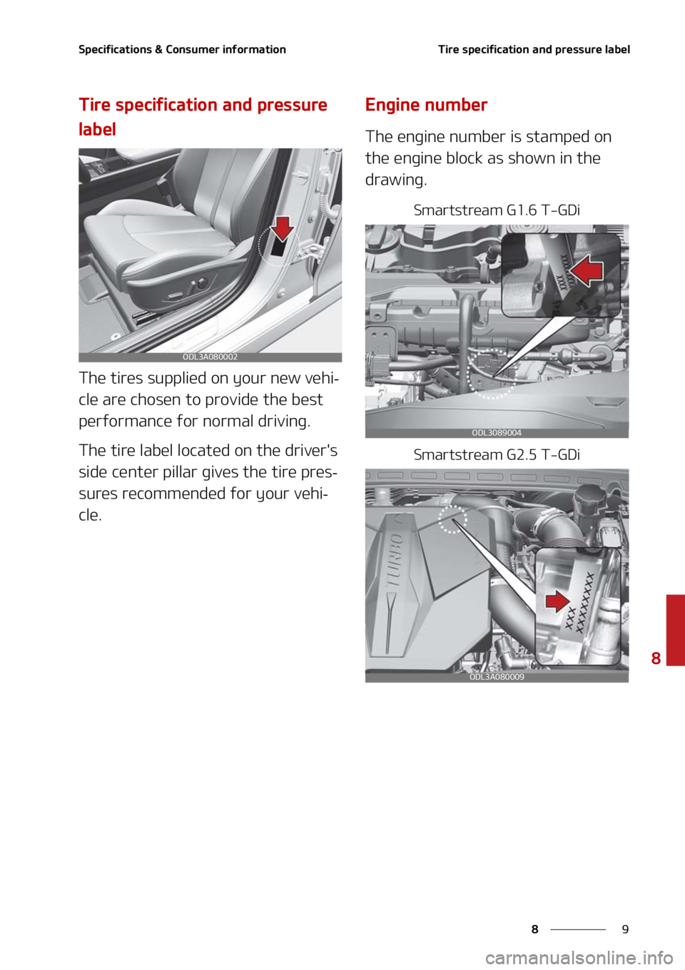 KIA FORTE 2021  Owners Manual �
�
�
�4�Q�F�D�J�G�J�D�B�U�J�P�O�T����$�P�O�T�V�N�F�S��J�O�G�P�S�N�B�U�J�P�O�5�J�S�F��T�Q�F�D�J�G�J�D�B�U�J�P�O��B�O�E��Q�S�F�T�T�V�S�F��M�B�C�F�M
�5�J�S�F��T�Q�F�D�J�G�J�D�B�U�J�P�O��B�O