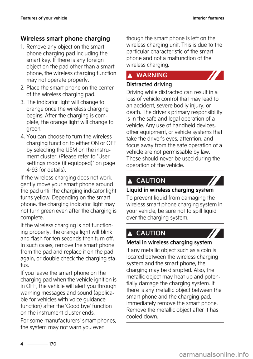 KIA CARNIVAL 2023  Owners Manual ��F�B�U�V�S�F�T��P�G��Z�P�V�S��W�F�I�J�D�M�F
���
�
�*�O�U�F�S�J�P�S��G�F�B�U�V�S�F�T
�8�J�S�F�M�F�T�T��T�N�B�S�U��Q�I�P�O�F��D�I�B�S�H�J�O�H
�� �3�F�N�P�W�F��B�O�Z��P�C�K�F�D�U��P�O�