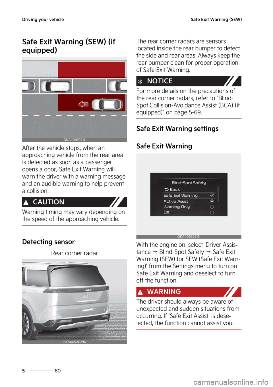 KIA CARNIVAL 2023  Owners Manual �%�S�J�W�J�O�H��Z�P�V�S��W�F�I�J�D�M�F
��
�
�4�B�G�F��&�Y�J�U��8�B�S�O�J�O�H��	�4�&�8�

�4�B�G�F��&�Y�J�U��8�B�S�O�J�O�H��	�4�&�8�
��	�J�G�
�F�R�V�J�Q�Q�F�E�

�"�G�U�F�S��U�I�F��W�F�I�J
