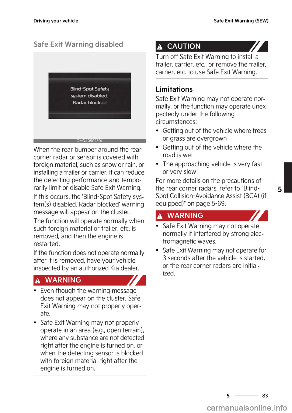 KIA CARNIVAL 2023  Owners Manual ��
�
�
�%�S�J�W�J�O�H��Z�P�V�S��W�F�I�J�D�M�F�4�B�G�F��&�Y�J�U��8�B�S�O�J�O�H��	�4�&�8�

�4�B�G�F��&�Y�J�U��8�B�S�O�J�O�H��E�J�T�B�C�M�F�E
�8�I�F�O��U�I�F��S�F�B�S��C�V�N�Q�F�S��B�S�P�