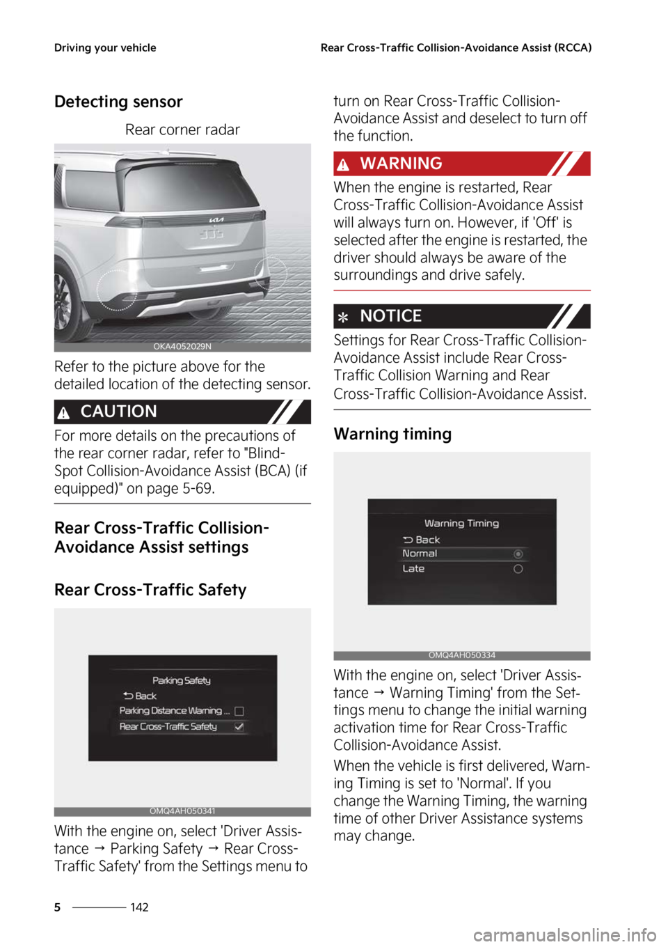 KIA CARNIVAL 2023  Owners Manual �%�S�J�W�J�O�H��Z�P�V�S��W�F�I�J�D�M�F
���
�
�3�F�B�S��$�S�P�T�T��5�S�B�G�G�J�D��$�P�M�M�J�T�J�P�O��"�W�P�J�E�B�O�D�F��"�T�T�J�T�U��	�3�$�$�"�

�%�F�U�F�D�U�J�O�H��T�F�O�T�P�S
�3�F�B�S��