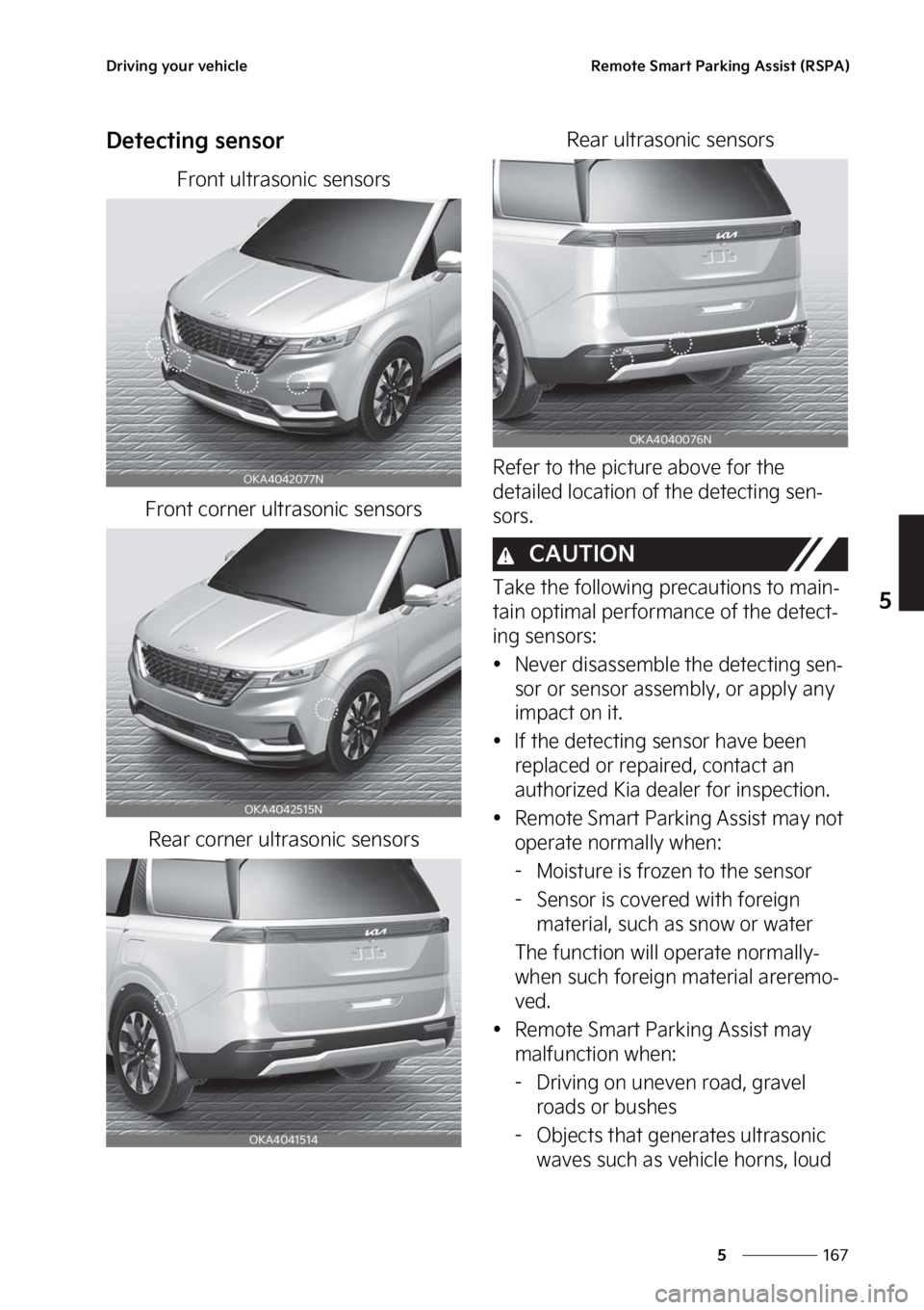 KIA CARNIVAL 2023  Owners Manual ���
�
�
�%�S�J�W�J�O�H��Z�P�V�S��W�F�I�J�D�M�F�3�F�N�P�U�F��4�N�B�S�U��1�B�S�L�J�O�H��"�T�T�J�T�U��	�3�4�1�"�

�%�F�U�F�D�U�J�O�H��T�F�O�T�P�S
��S�P�O�U��V�M�U�S�B�T�P�O�J�D��T�F�O�T�P�