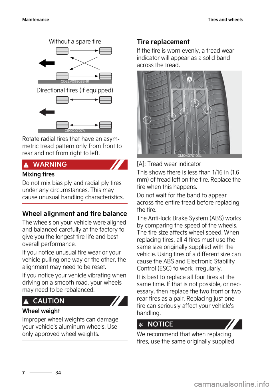 KIA CARNIVAL 2023  Owners Manual �.�B�J�O�U�F�O�B�O�D�F
��
�
�5�J�S�F�T��B�O�E��X�I�F�F�M�T
�8�J�U�I�P�V�U��B��T�Q�B�S�F��U�J�S�F
�%�J�S�F�D�U�J�P�O�B�M��U�J�S�F�T��	�J�G��F�R�V�J�Q�Q�F�E�

�3�P�U�B�U�F��S�B�E�J�B�M��U�J