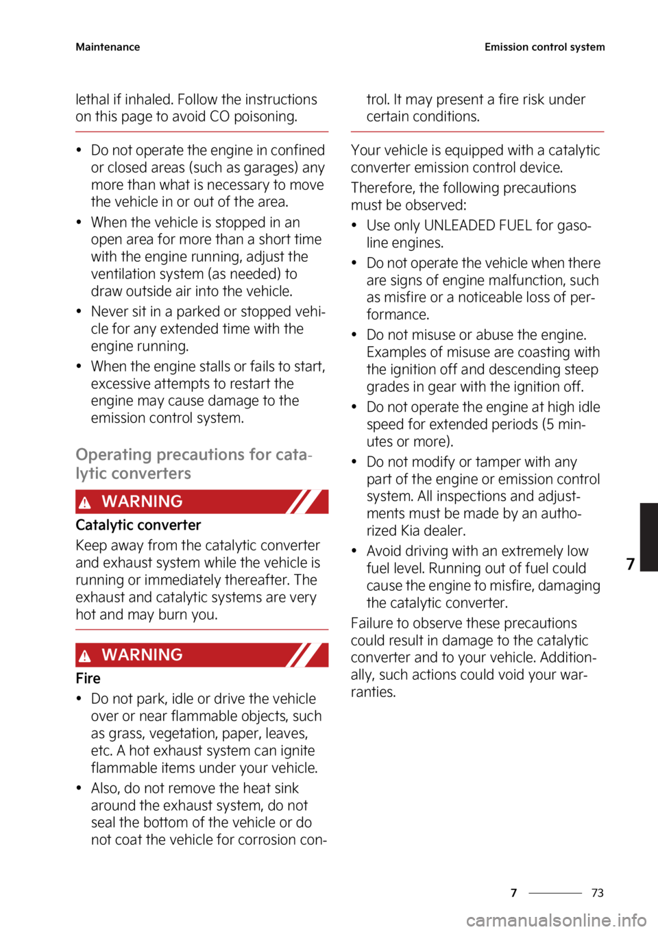 KIA CARNIVAL 2023  Owners Manual ��
�
�
�.�B�J�O�U�F�O�B�O�D�F�&�N�J�T�T�J�P�O��D�P�O�U�S�P�M��T�Z�T�U�F�N
�M�F�U�I�B�M��J�G��J�O�I�B�M�F�E����P�M�M�P�X��U�I�F��J�O�T�U�S�V�D�U�J�P�O�T�
�P�O��U�I�J�T��Q�B�H�F��U�P��
