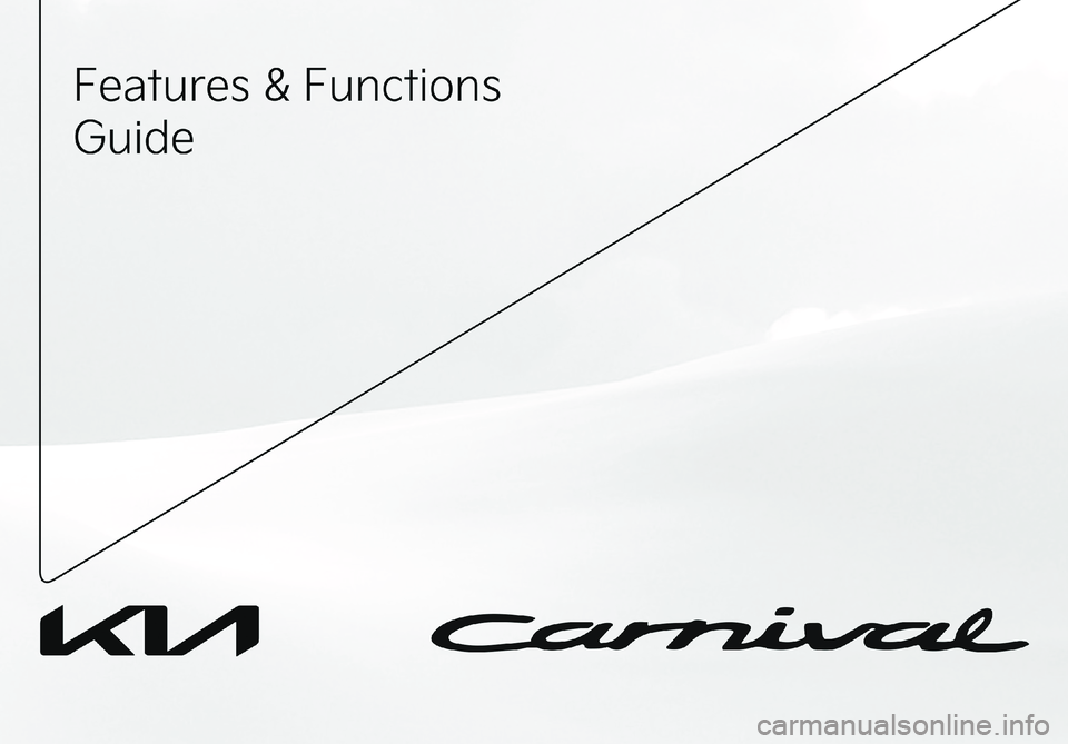 KIA CARNIVAL 2022  Features and Functions Guide 