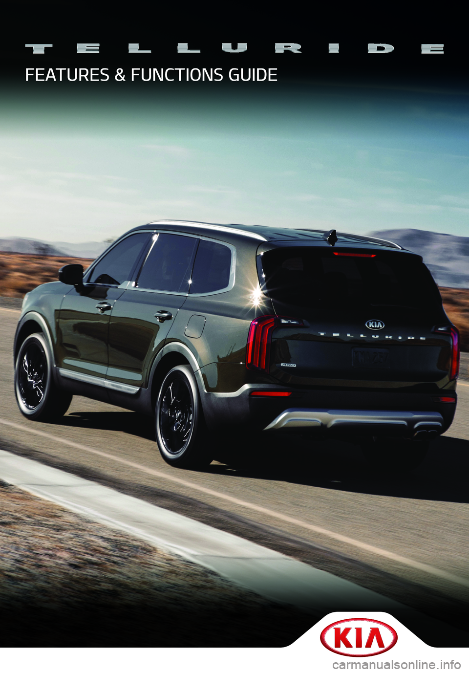 KIA TELLURIDE 2020  Features and Functions Guide 