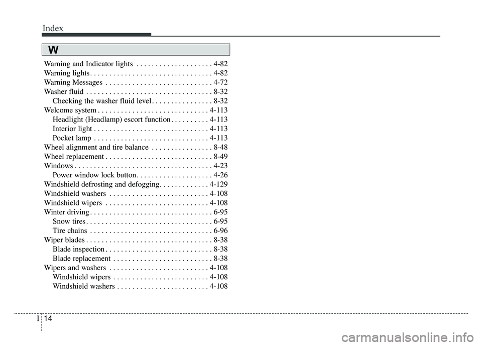 KIA OPTIMA PHEV 2018 Owners Manual Index
14I
Warning and Indicator lights . . . . . . . . . . . . . . . . . . . . 4-82
Warning lights . . . . . . . . . . . . . . . . . . . . . . . . . . . . . . . . 4-82
Warning Messages . . . . . . . . KIA OPTIMA PHEV 2018 Owners Manual Index
14I
Warning and Indicator lights . . . . . . . . . . . . . . . . . . . . 4-82
Warning lights . . . . . . . . . . . . . . . . . . . . . . . . . . . . . . . . 4-82
Warning Messages . . . . . . . .