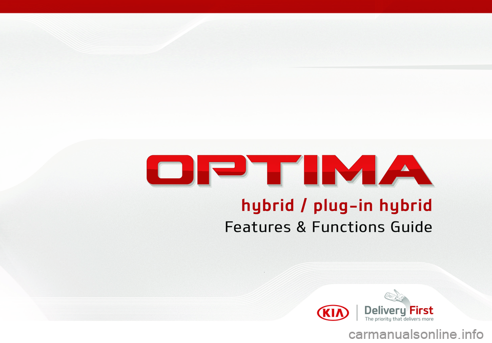 KIA OPTIMA HYBRID 2020  Features and Functions Guide 